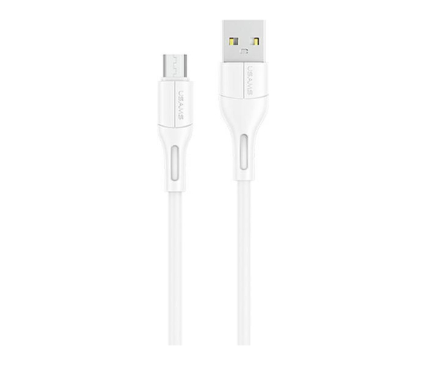 USAMS Kabel U68 microUSB 2A Fast Charge 1m biały SJ502USB02 - 1569034 - zdjęcie